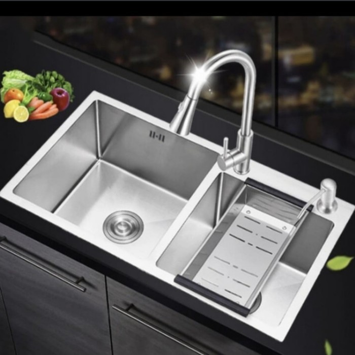 kitchen sink onan 2 lubang 8245 / bak cuci piring onan