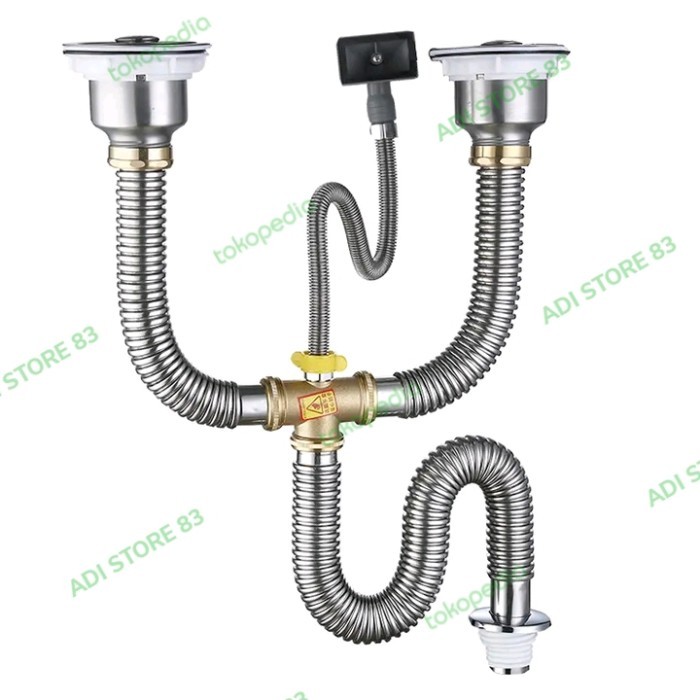 SELANG PEMBUANGAN KITCHEN SINK CABANG/SELANG BCP DOUBLE LENGKAP AFUR