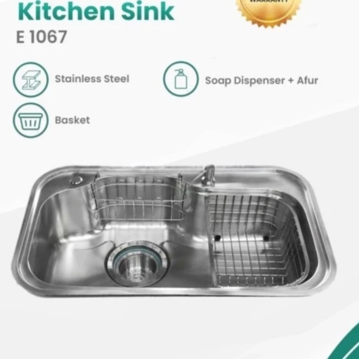 BAK CUCI PIRING 1 LUBANG MODEL MODENA ELITE/KITCHEN SINK JUMBO MURAH
