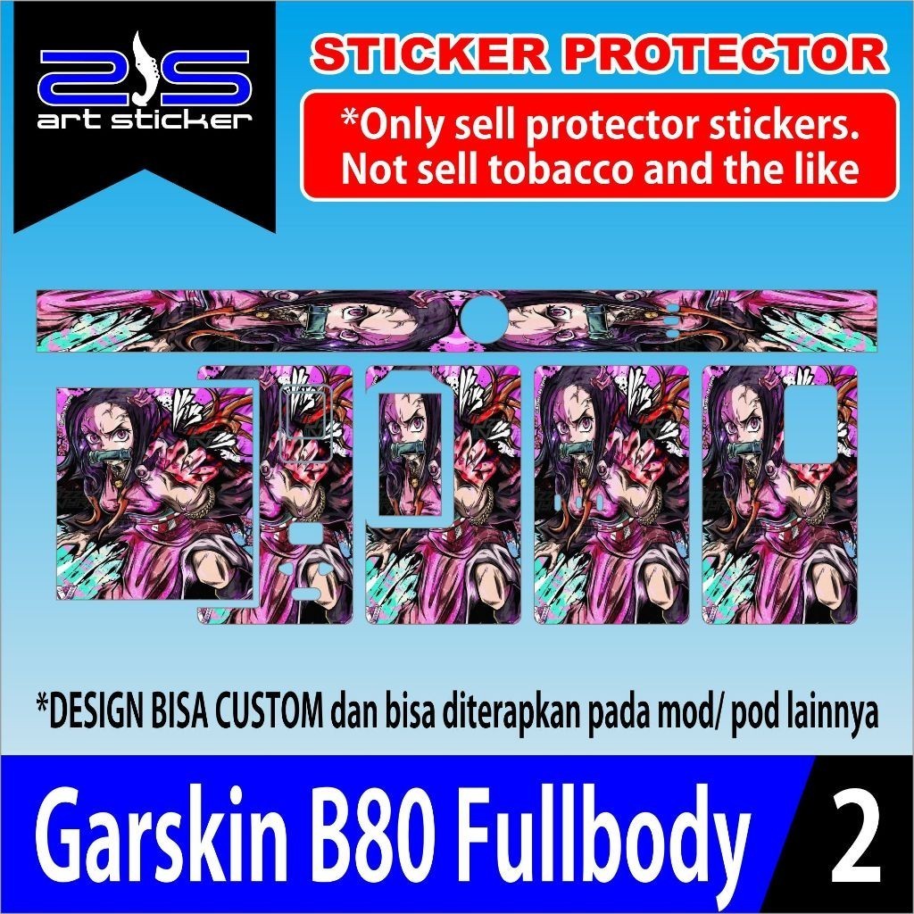 

Premium Cut - Stiker B80 Uv Printing Ultramilk Pink Nezuko Garskin Stiker / Case Custom Terlaris 2PCS/ Fullbody