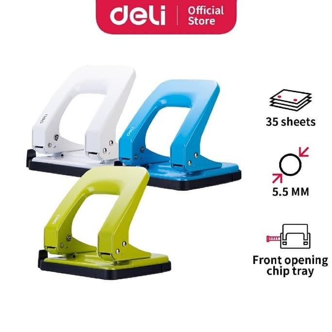 

Terlaris Pembolong Kertas Besar Punch DELI E0138 2 Lubang Perforator Deli SALE
