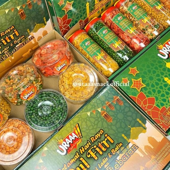 

Murah Paket Snack Lebaran Uraaa!! 6 Toples/Botol Mix Kacang Snack