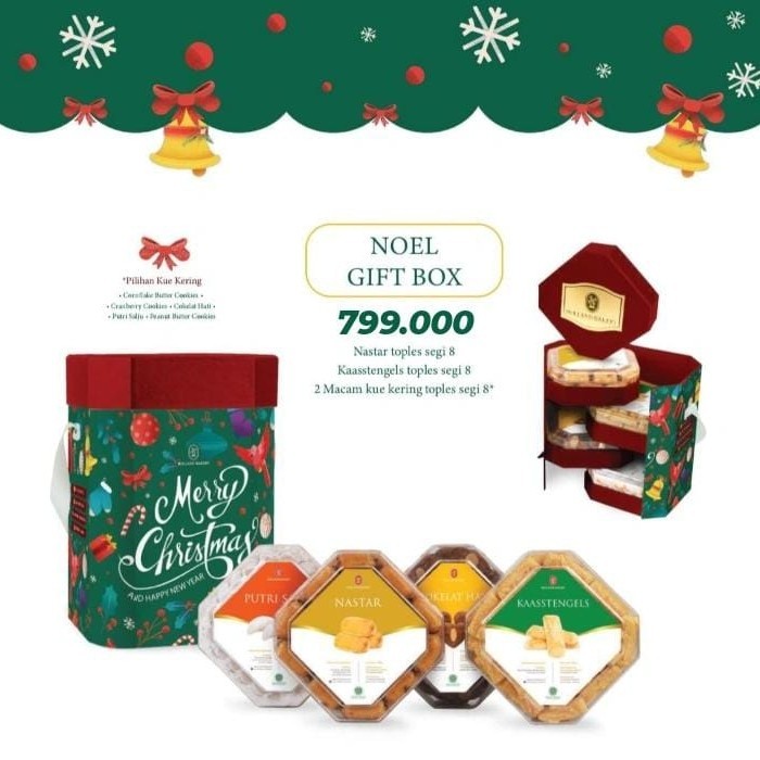 

PROMO !!! SALE TERLARIS HOLLAND BAKERY - NOEL GIFT BOX HAMPERS / HADIAH NATAL CHRISTMAS READY