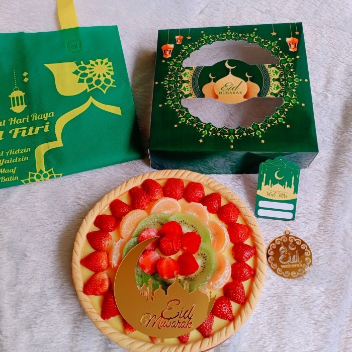 

PROMO !!! SALE TERLARIS HAMPERS IDUL FITRI PAKET TART SUSU BUAH + BOX + CARD + SPUNBOND READY
