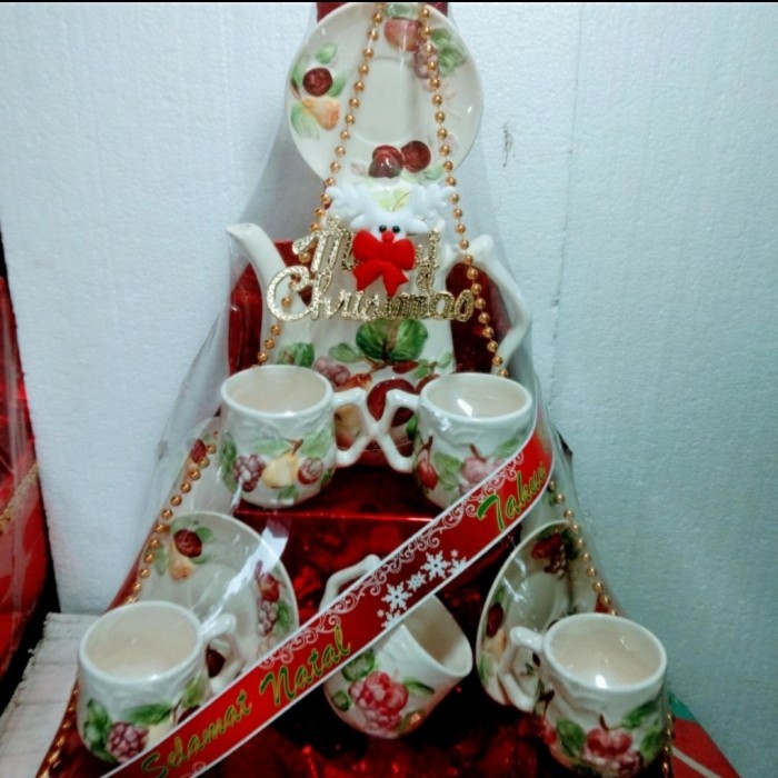 

PROMO !!! SALE TERLARIS PARCEL TEA SET PARCEL NATAL TAHUN BARU PECAH BELAH READY