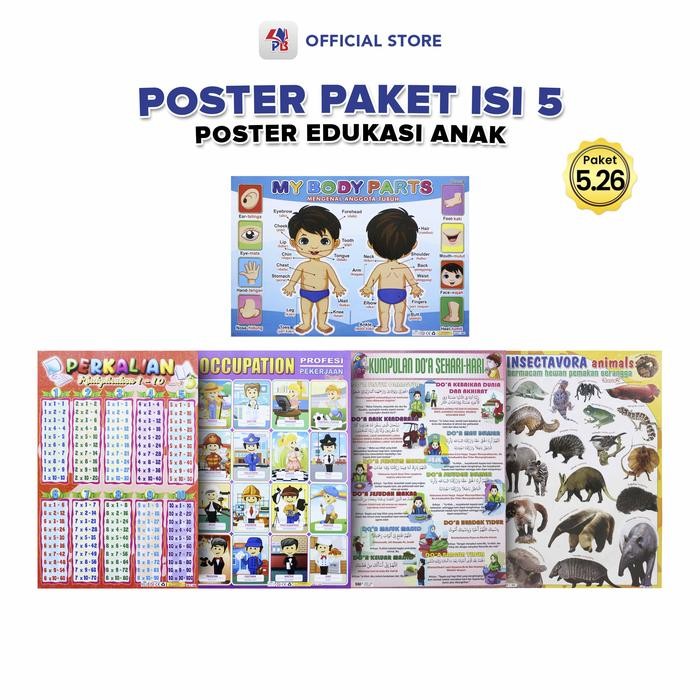 

TERMURAH POSTER LEMBARAN PAKET ISI 5 BERMACAM GAMBAR SERI BINATANG / GEOMETRI / TUBUH MANUSIA /