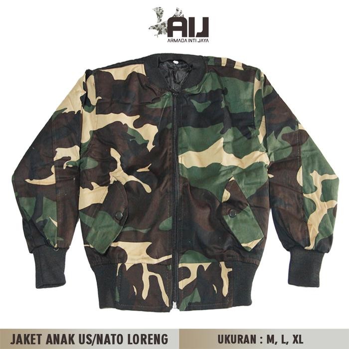 JAKET ANAK LORENG NATO JAKET ANAK LORENG US