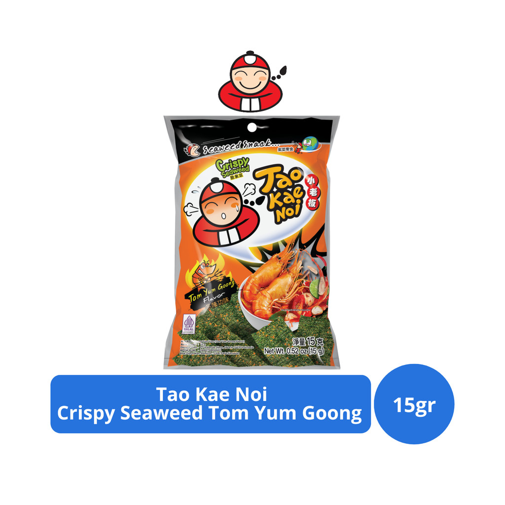 

Tao Kae Noi Crispy Seaweed Tom Yum Goong 15gr
