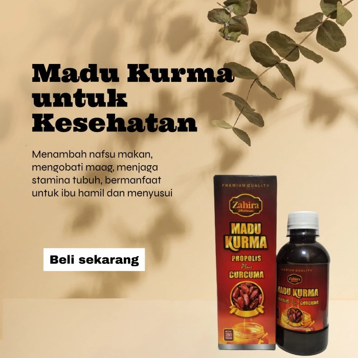 

ORIGINAL MADU KURMA PROPOLIS PLUS CURCUMA ZAHIRA PREMIUM