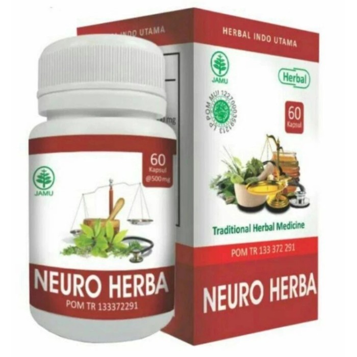 

ORIGINAL OBAT HERBAL STROKE HIU NEURO HERBA 60 KAPSUL PREMIUM