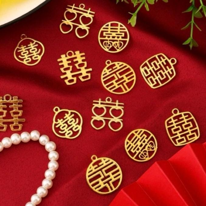 }}}}}}] Shuang Xi Emas Xuang Xi Gold Hiasan Shuangxi Hiasan Sangjit Hiasan Hampers Sangjit