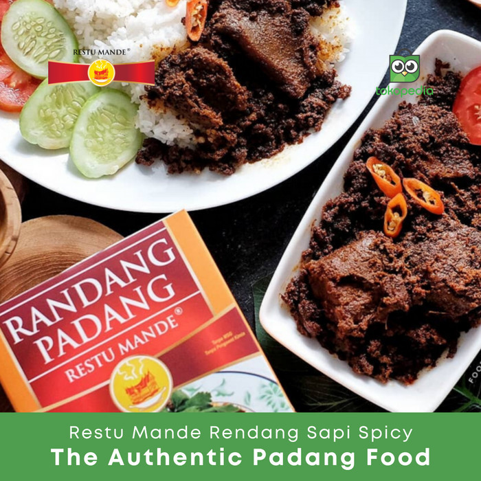

Rendang Kemasan Restu Mande - Rendang Sapi Spicy 300 Gram