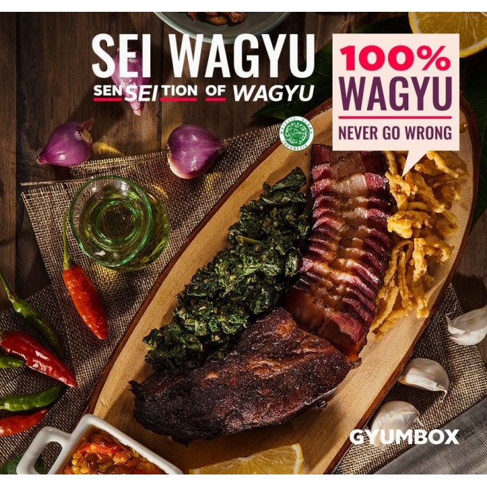 

Sei Sapi Wagyu Daging Asap Frozen Food Makanan Instan Beef Gyumbox