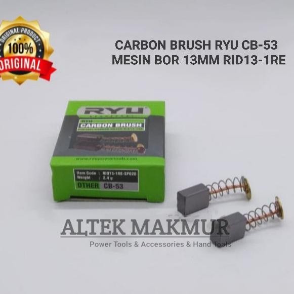 /////] Carbon Brush CB53 / CB 53 / Bostel Mesin Bor RYU 13mm RID13-1RE RYU