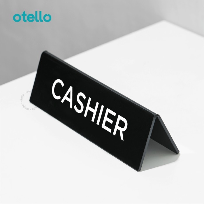 

Papan Meja Cashier Table Sign Tulisan Acrylic Tent Card Akrilik Resto