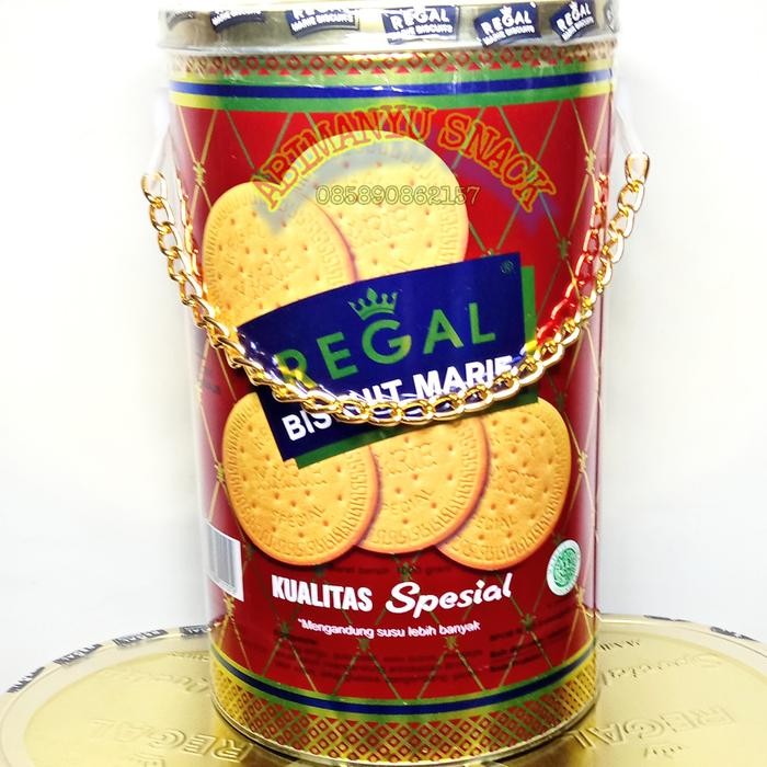 

Ready Stock Biskuit Marie Regal Kaleng Besar 1000 Gr Packing Aman