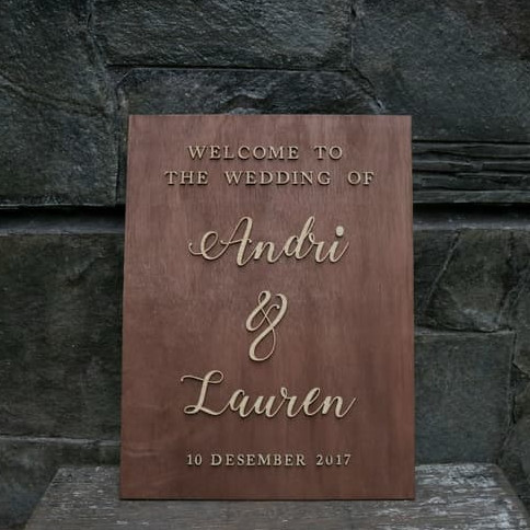 Welcome Sign / Wedding Sign / Backdrop / Papan Huruf
