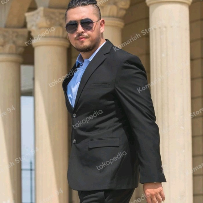 Jas pria hitam size jumbo