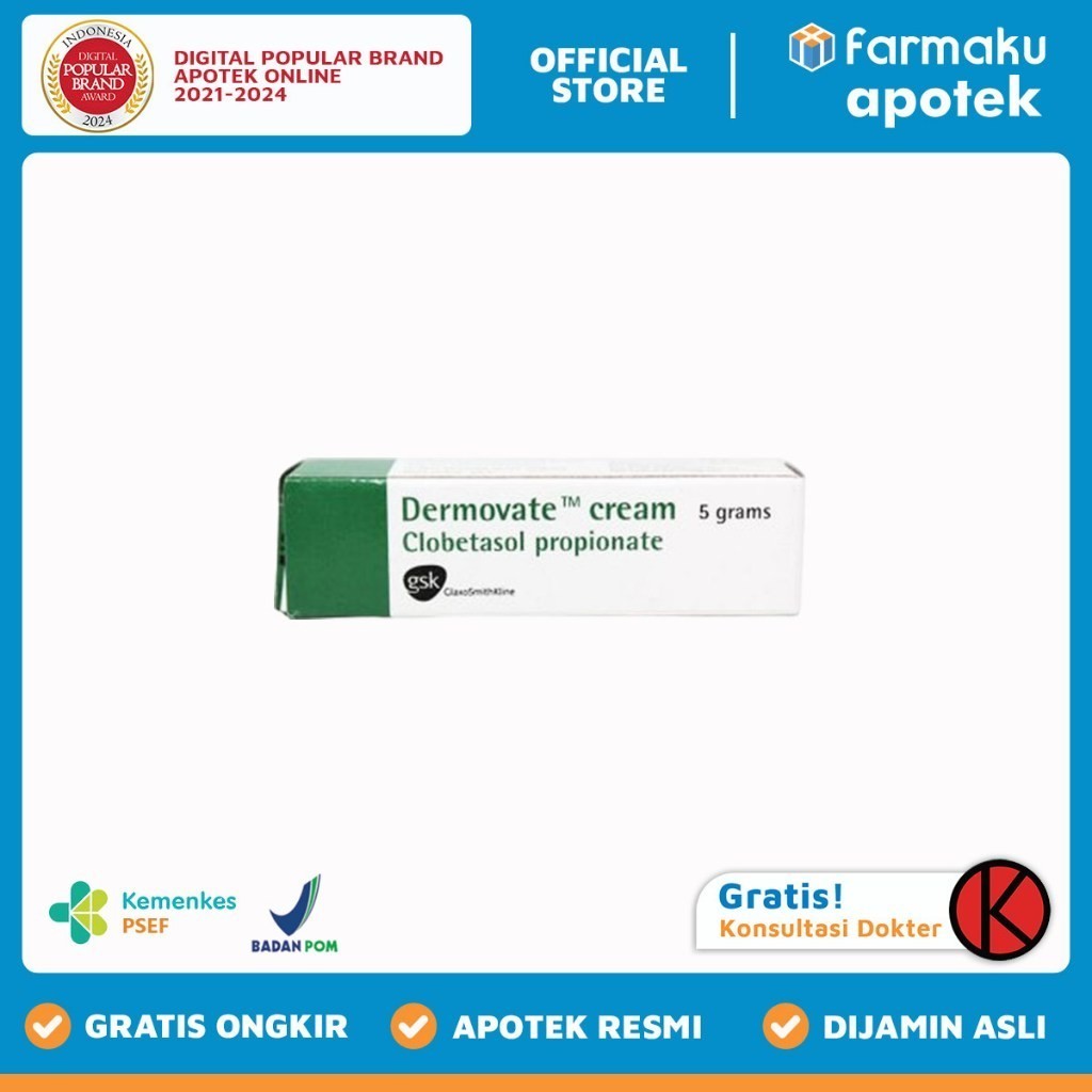 Dermovate Cream 5 gr Tube
  - KGS