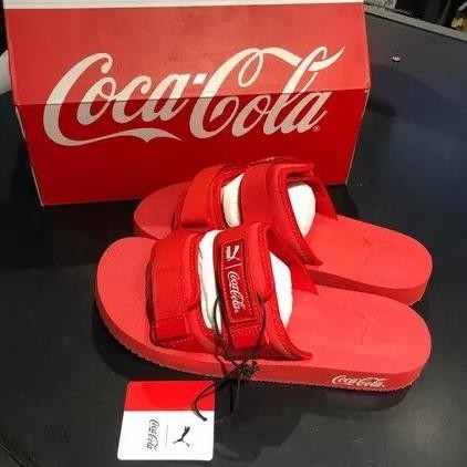 Sale Sandal Puma Wilo Coca Cola Racing Red- Whit 387042 01