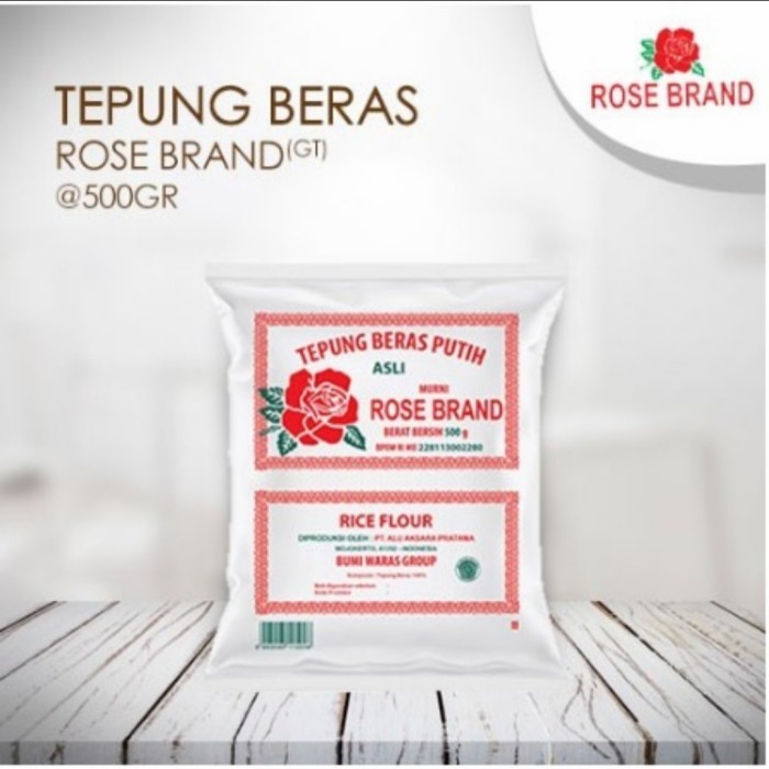 

BARANG TERLARIS Tepung Beras Rose brand 500gr dus isi 20 bungkus 10kg