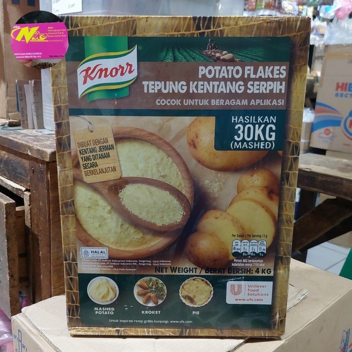 

BARANG TERLARIS Knorr Potato Flakes Tepung Kentang serpih 1kg grab dan gojek