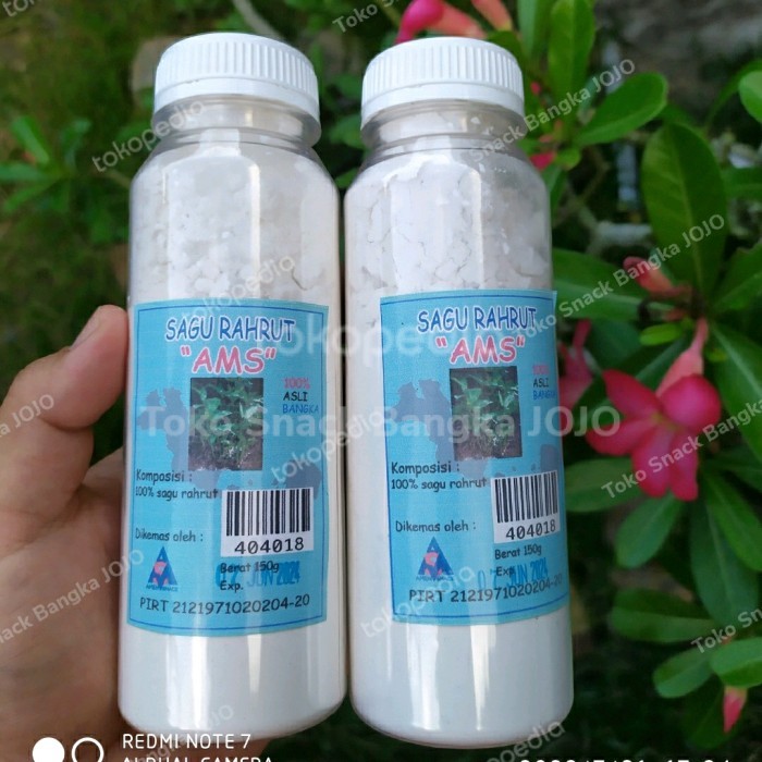 

BARANG TERLARIS SAGU RAHRUT KHAS BANGKA 150GRAM SAGU RARUT ASLI BANGKA