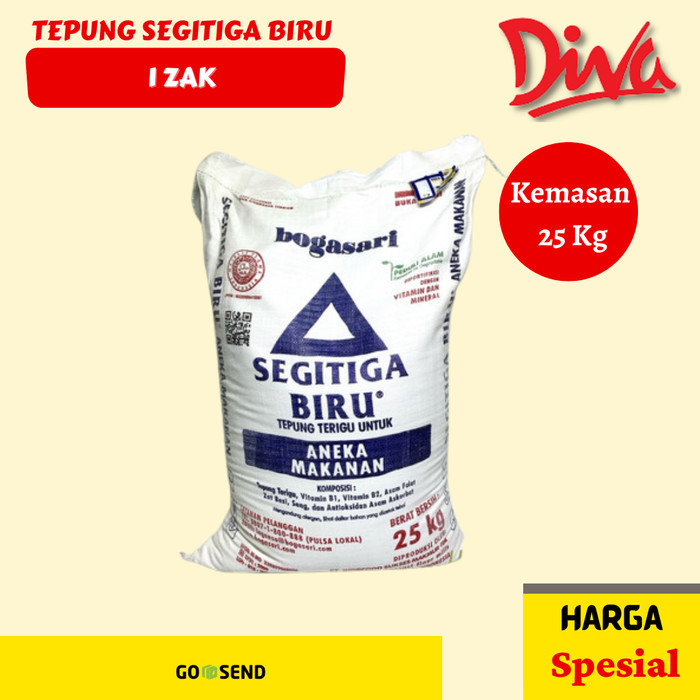 

BARANG TERLARIS Tepung segitiga biru 25kg murah [khusus gosend]