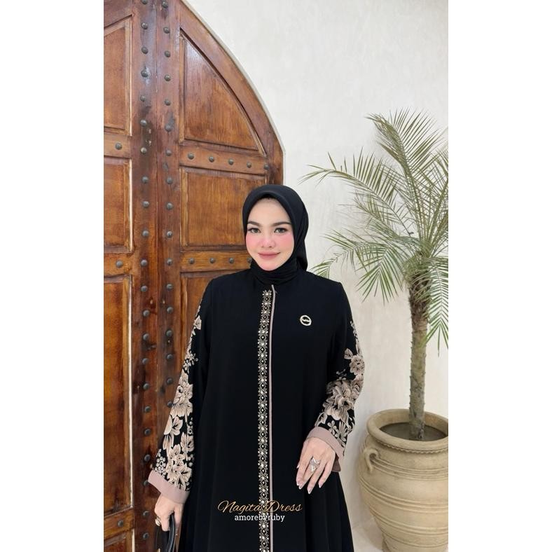 MUSLIM - Nagita dress Amore ruby - Gamis Amore ruby nagita dress TERLARIS