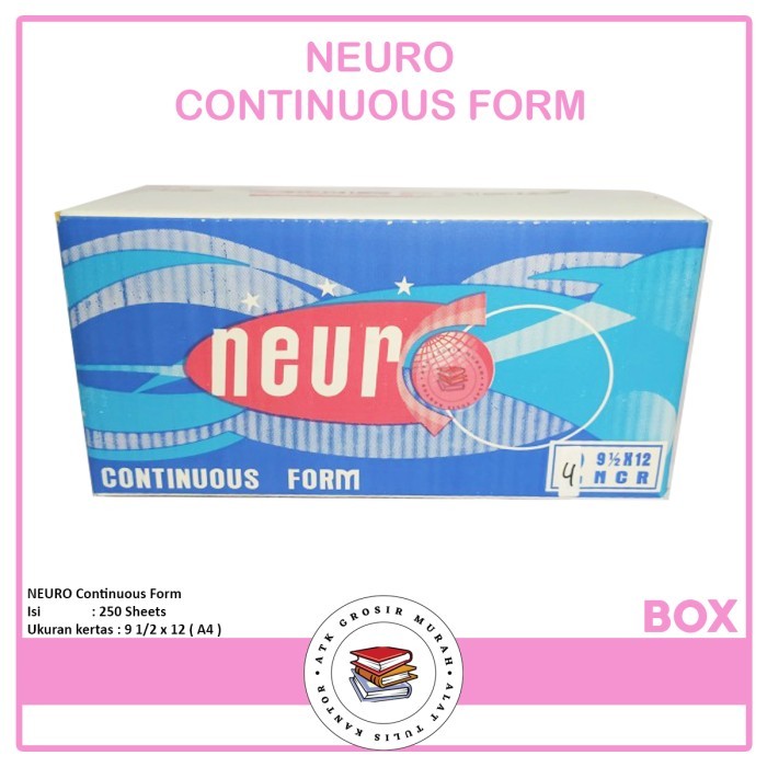 

Continous Form 91/2 x 12" ( A4 ) 4 Ply NCR / Kertas Komputer