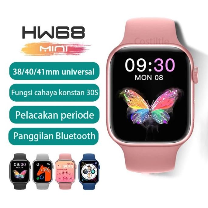 HW68 mini Smartwatch 38MM  1.75 inch Screen Jam tangan anak perempuan ukuran kecil P67M