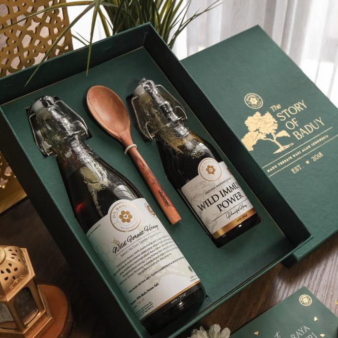 

HAMPERS PREMIUM STORY OF BADUY SERIES - EXCLUSIVE SET MADU HUTAN MURNI ASLI OH,HONEY