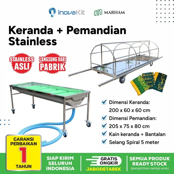 Bisa COD - 1# Set Keranda Mayat dan Pemandian Jenazah Lengkap
