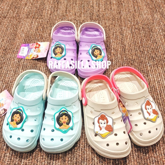 Sandal zandilac Cewek Disney Princess Sandal Anak Perempuan Slip On