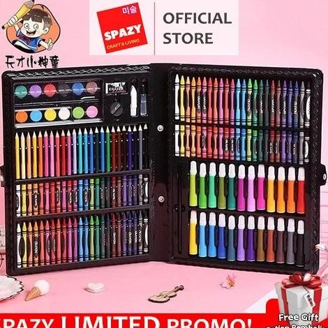

SUPER MEGA ART SET 168PCS SPIDOL CRAYON/SET MENGGAMBAR ANAK