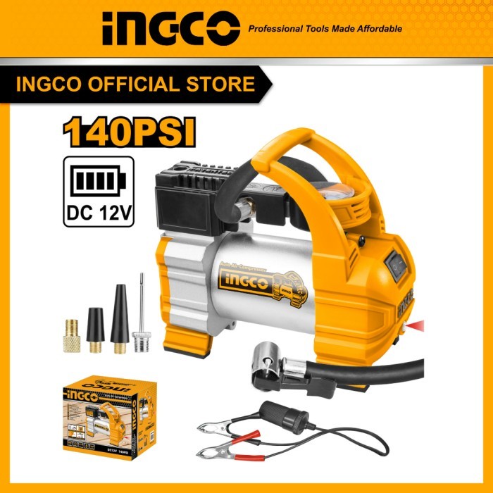 TERBARU INGCO KOMPRESSOR LISTRIK MINI / POMPA ANGIN ELEKTRIK PORTABLE UNTUK