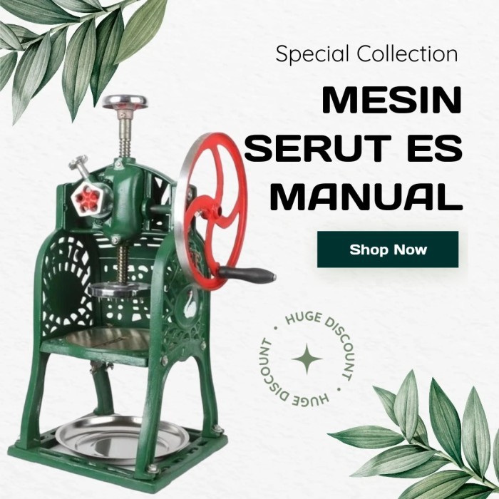 Mesin Serut Es Ice Crusher Manual SWAN