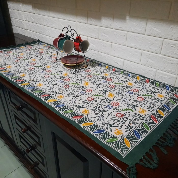 Taplak Meja Tamu Batik Persegi Panjang 50X120 Cm