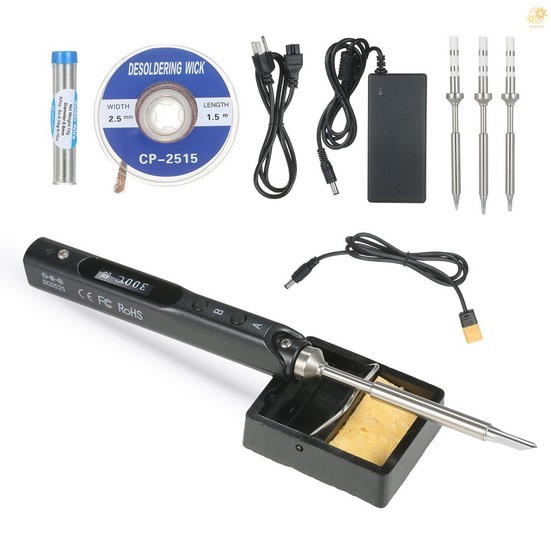 TERBARU Alat Solder Elektrik Mini Dengan Layar LED Digital 19V Power Supply HOT SALE
