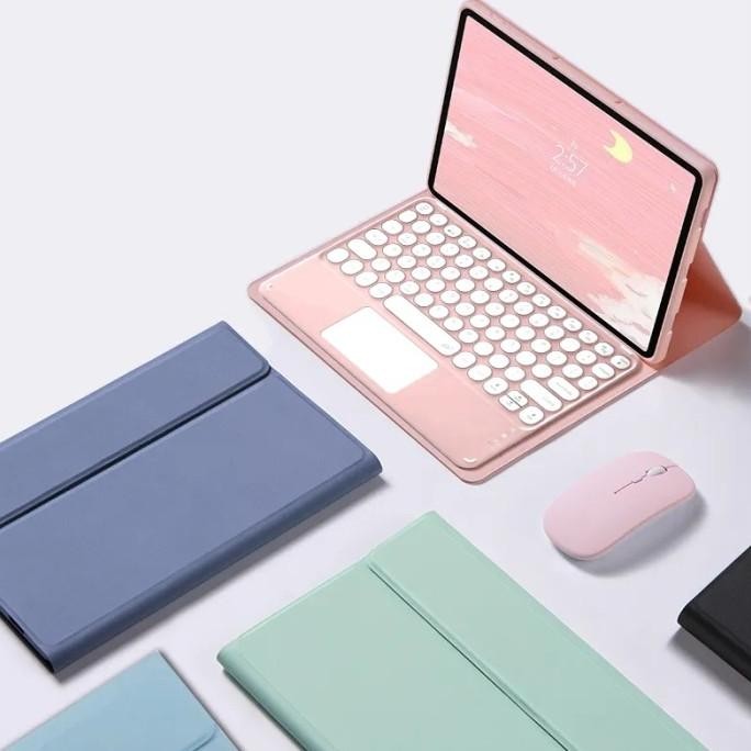 FLIP CASE KEYBOARD TOUCHPAD SAMSUNG TAB A7 LITE WIFI COVER CASING