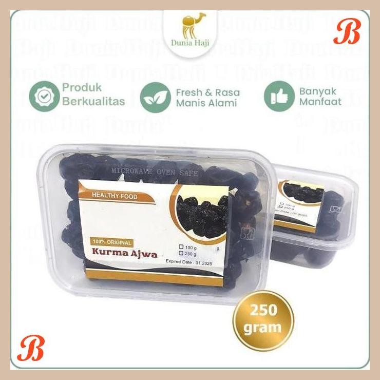 

| DH | KURMA AJWA / KURMA NABI ASLI HARGA MURAH / 250GR