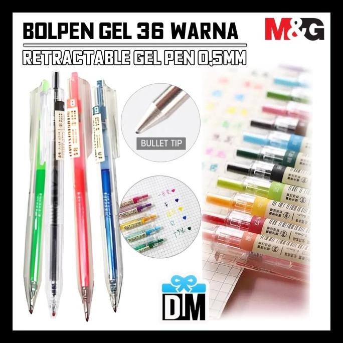 

Ready...Ready...Ready...] Pulpen Bolpen Ballpoint Gelpen Warna Warni 36 Part A No1-18 Macam Warna m&g mirip Sarasa Zebra pencilitic lengkap