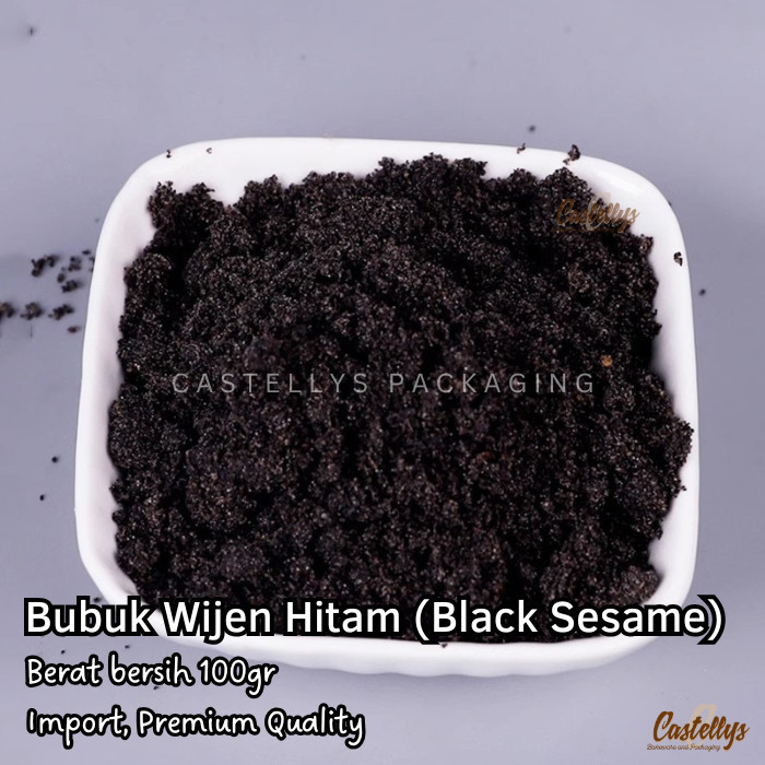 

paling diminati] Bubuk Wijen Hitam Black Sesame Premium Import untuk Isian Ronde Roti Pia Mooncake