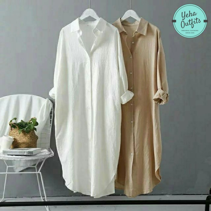 AZKIA RAYON TUNIK WANITA MUSLIM BAJU ATASAN DRESS GAMIS JUMBO TERBARU