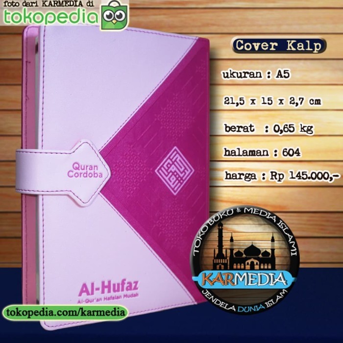 MAGNET PINK Al Quran Hafalan Mushaf Hufaz A5 untuk MUSLIMAH Cordoba