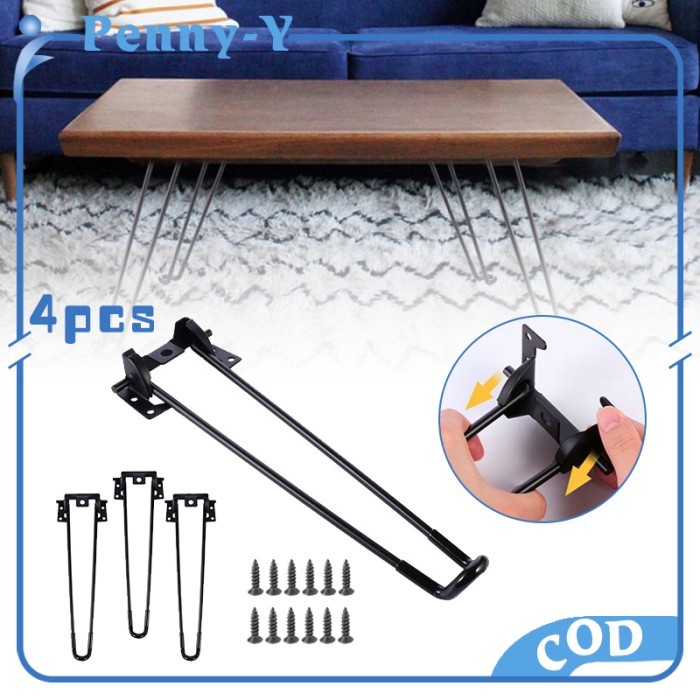 [TSB] - 4PCS KAKI MEJA LIPAT 320MM ENGSEL MEJA LIPAT BESI UNTUK MEJA KECIL