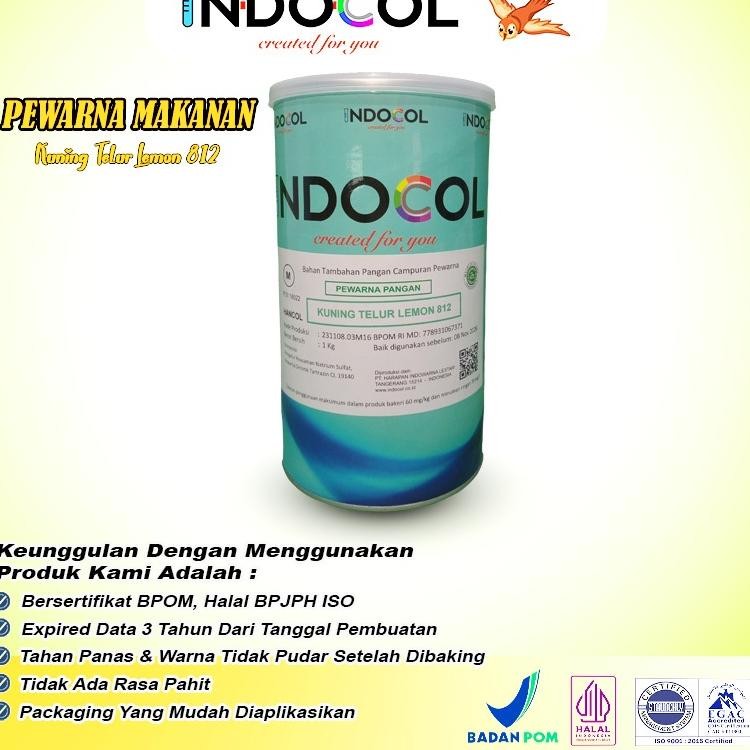 

Pewarna Maanan Indocol Uning Telur Lemon 812 Lemon Egg Yellow