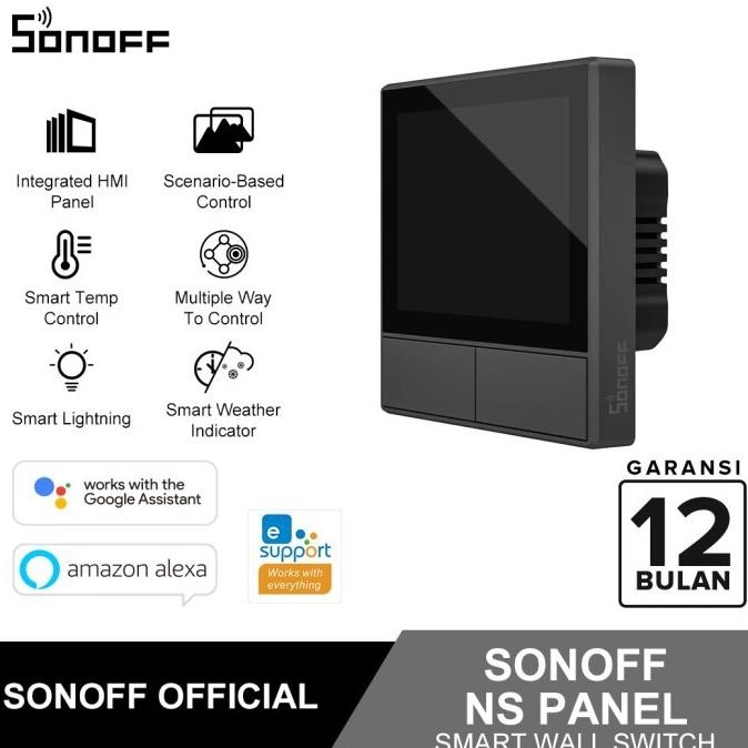 Sonoff NSPanel Smart Home Panel LCD Saklar Lampu Pintar ESPHome