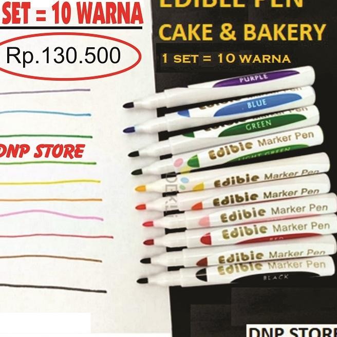 

1 Et 10 Warna Edible Untu Maanan Food Cae Baery 10 Warna