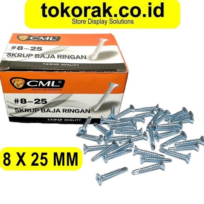 SEKRUP BAJA RINGAN 8X25 MM CAMEL SKRUP GRC 8 X 25 BAUT BAJA RINGAN GRC SDS FH 2,5CM